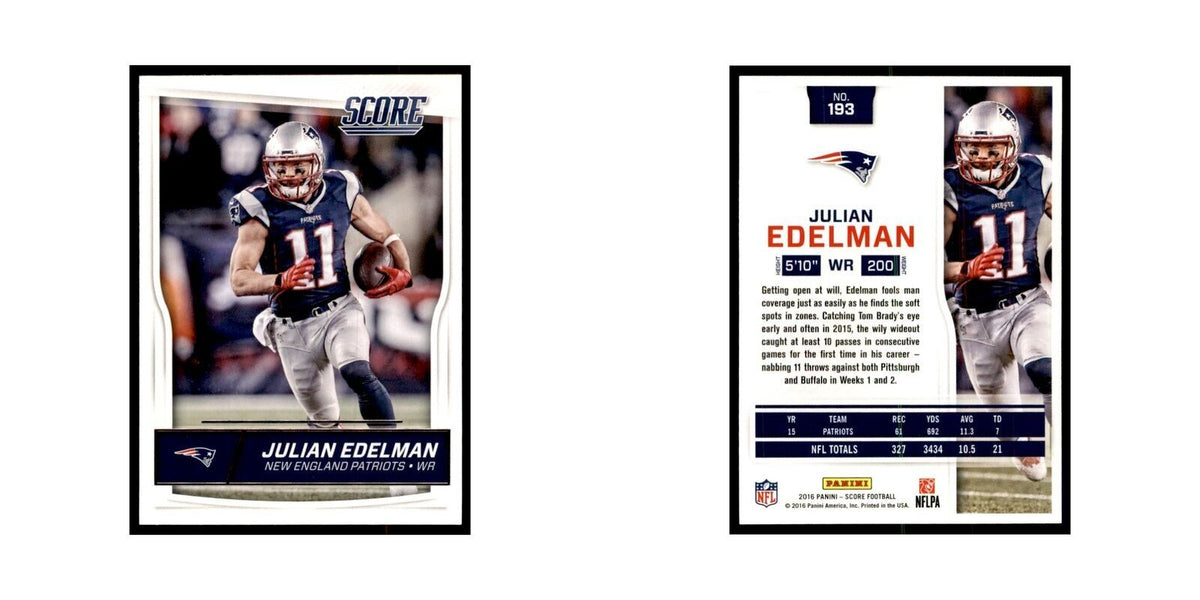 Julian Edelman 2016 Score #193 Baseball Cards Football Card NM