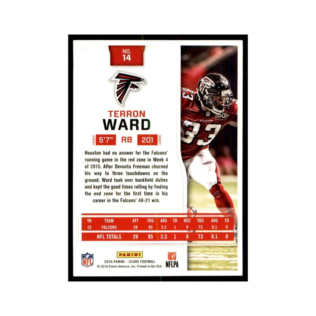 Terron Ward 2016 Score #14 Baseball Cards Football Card NM