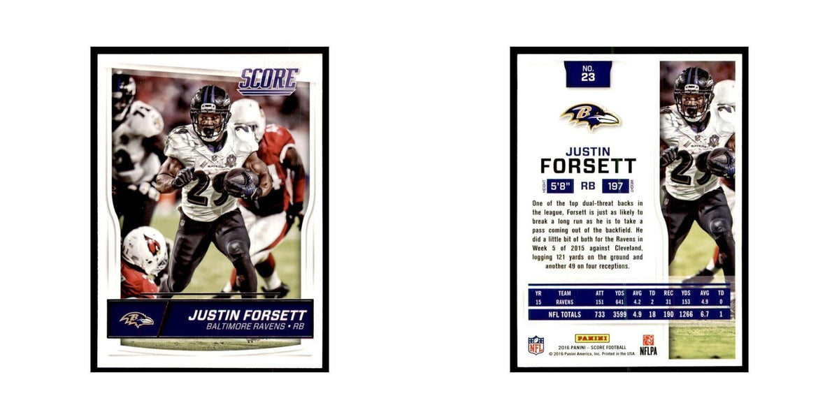 Justin Forsett 2016 Score #23 Baseball Cards Football Card NM