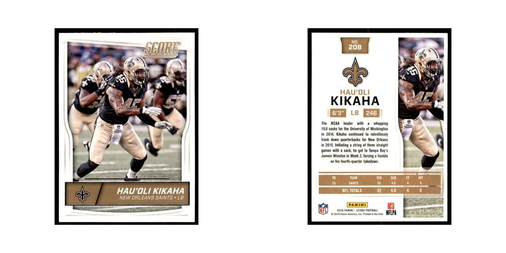 Hau'oli Kikaha 2016 Score #208 Baseball Cards Football Card NM