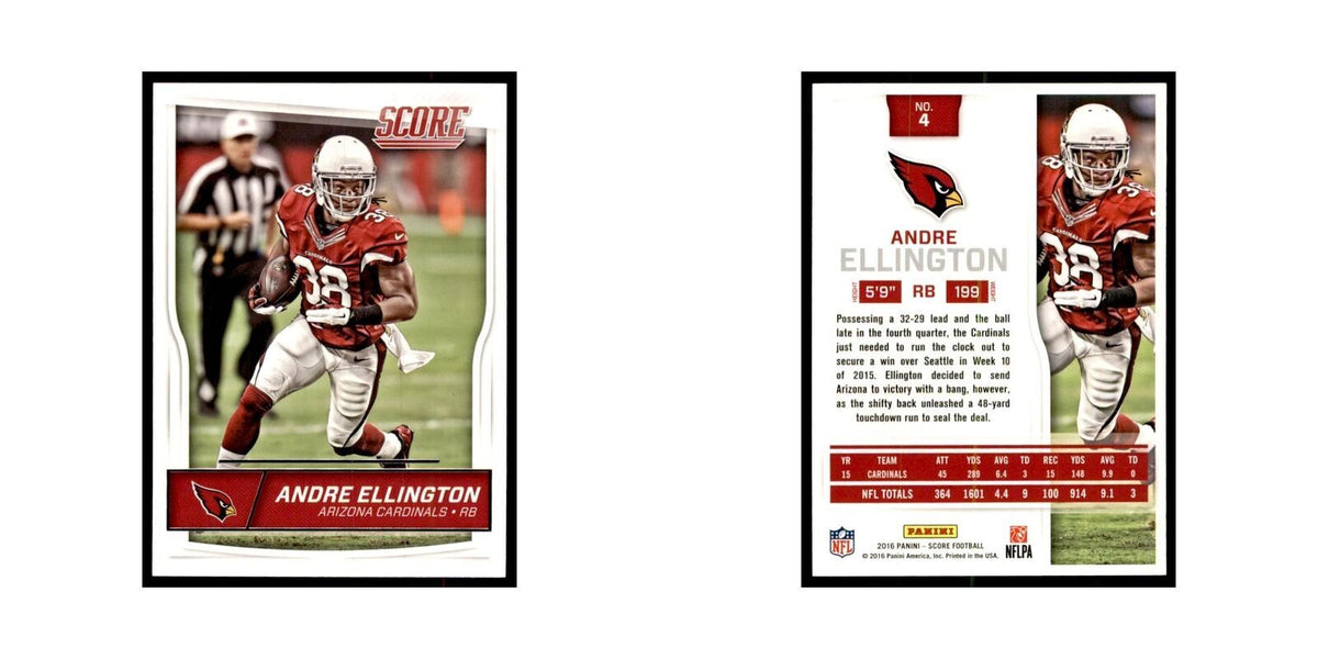 Andre Ellington 2016 Score #4 Baseball Cards Football Card NM