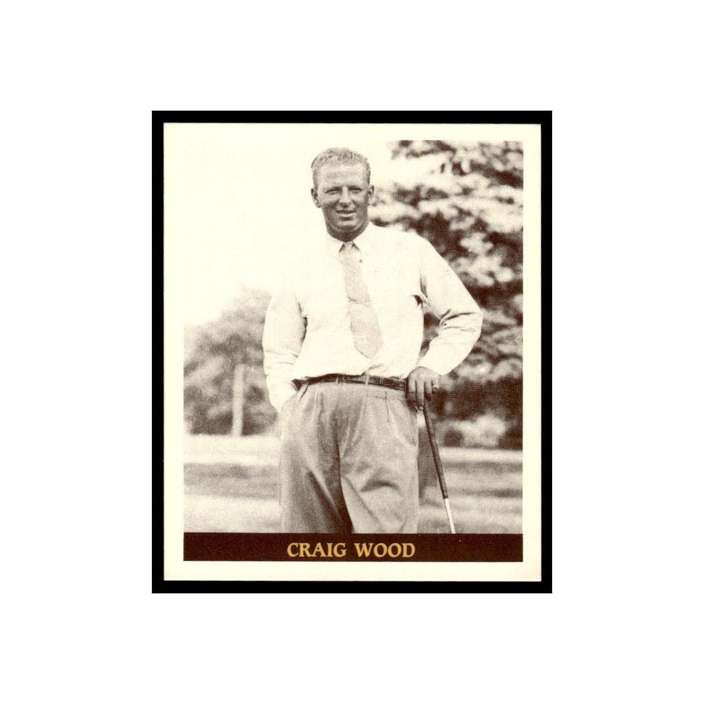 Craig Wood 1992 BJB Cards Famous Golfers 40s 50s #18 Baseball Card EX
