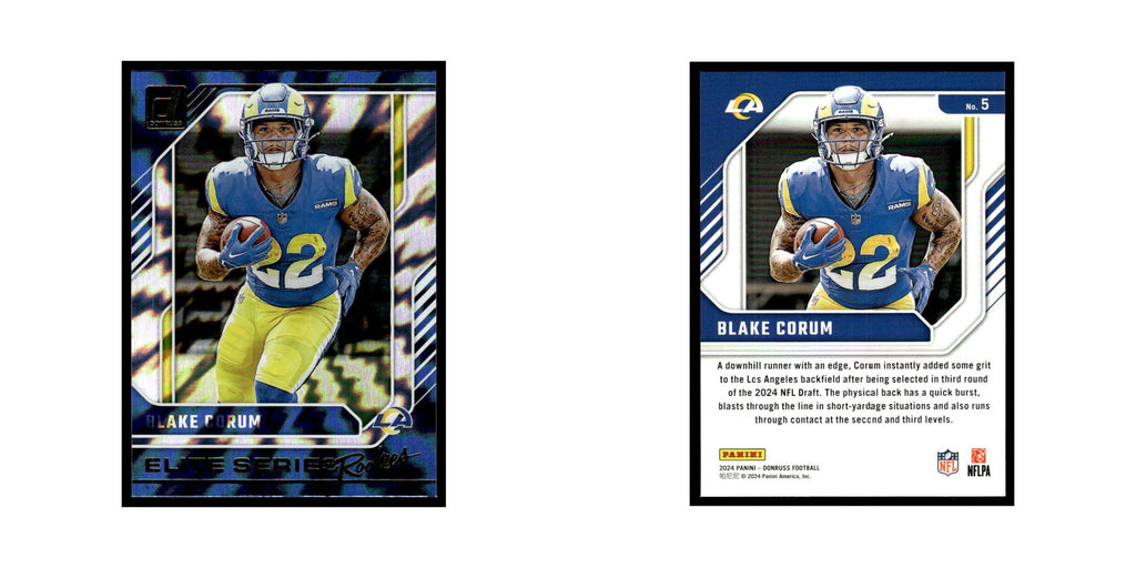 Blake Corum 2024 Donruss #5 Los Angeles Rams Football Card NM