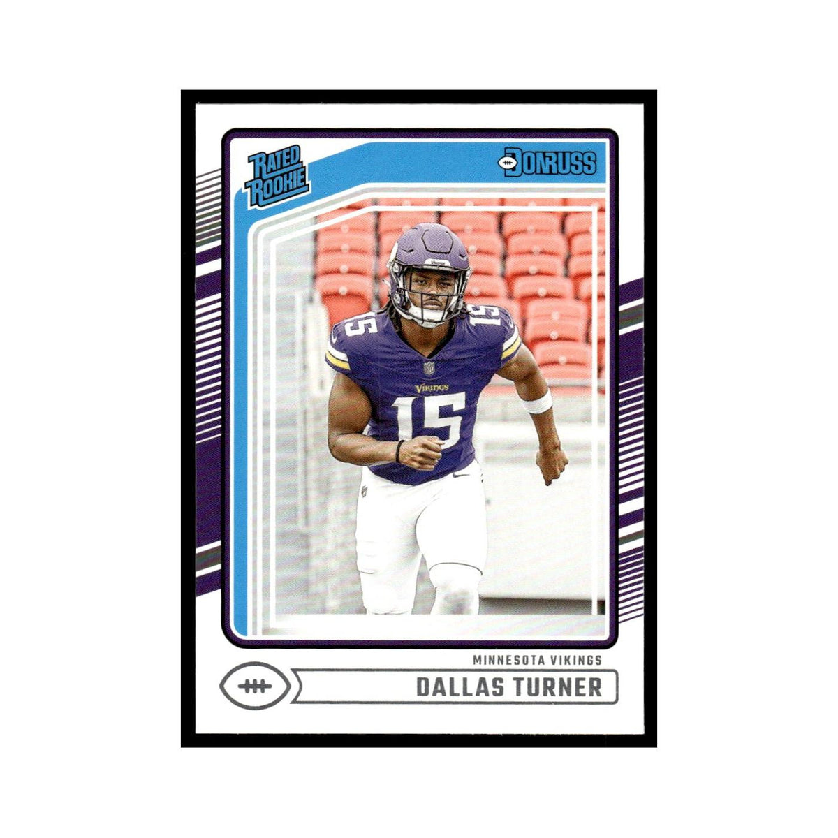 Dallas Turner Rookie 2024 Donruss #331 Minnesota Vikings Football Card NM