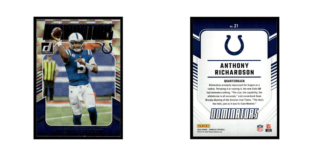 Anthony Richardson 2024 Donruss #21 Indianapolis Colts Football Card NM