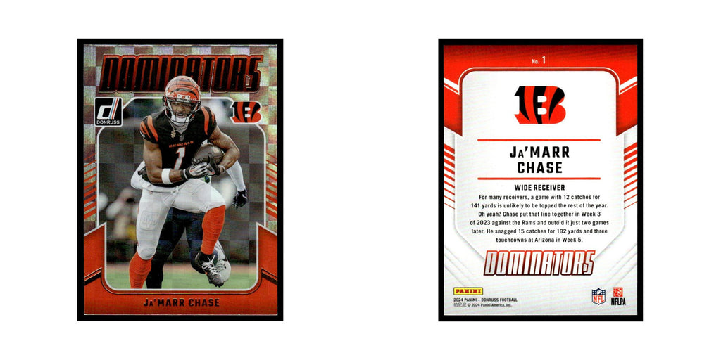 Ja'Marr Chase 2024 Donruss #1 Cincinnati Bengals Football Card NM