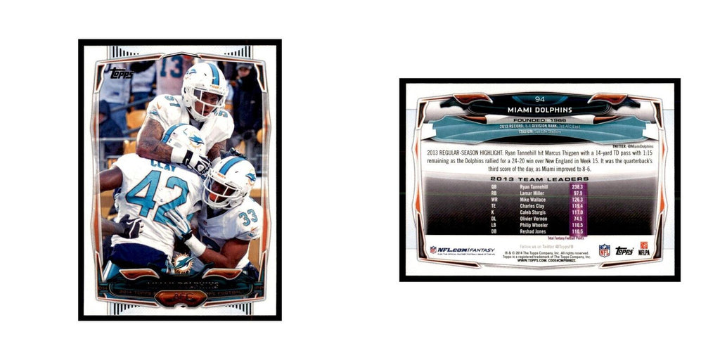 Miami Dolphins 2014 Topps #94 Football Cards Football Card NM