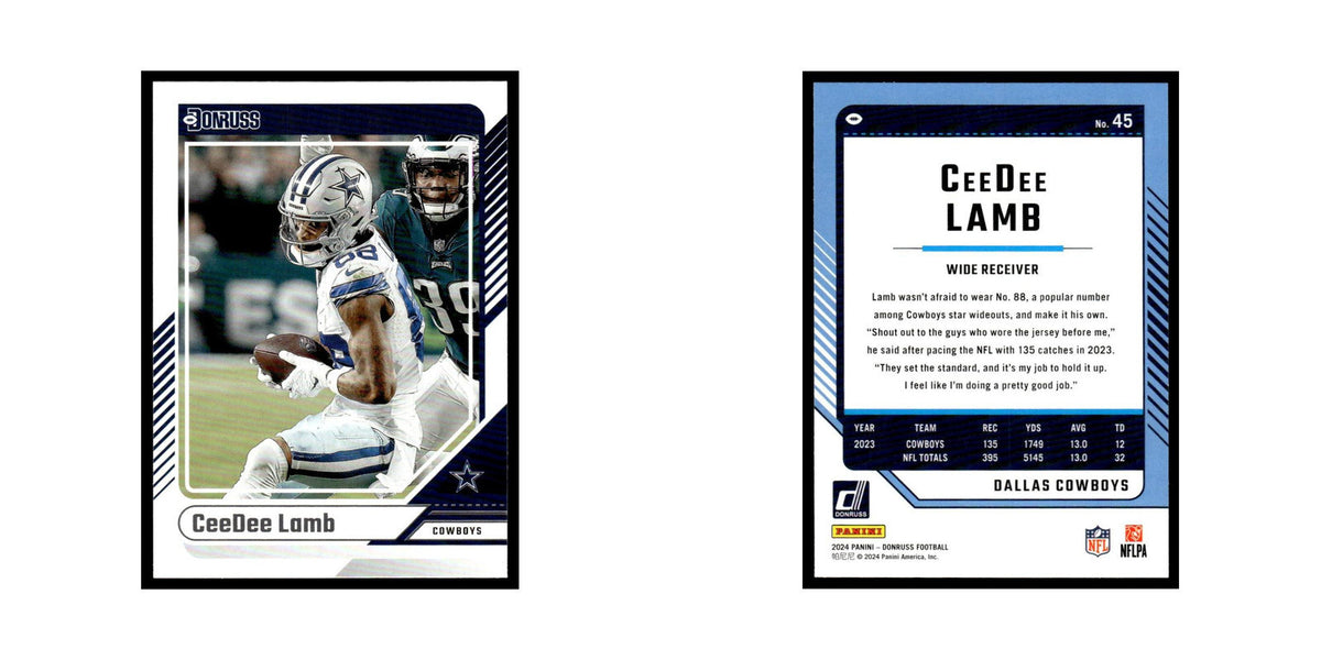 CeeDee Lamb 2024 Donruss #45 Dallas Cowboys Football Card NM