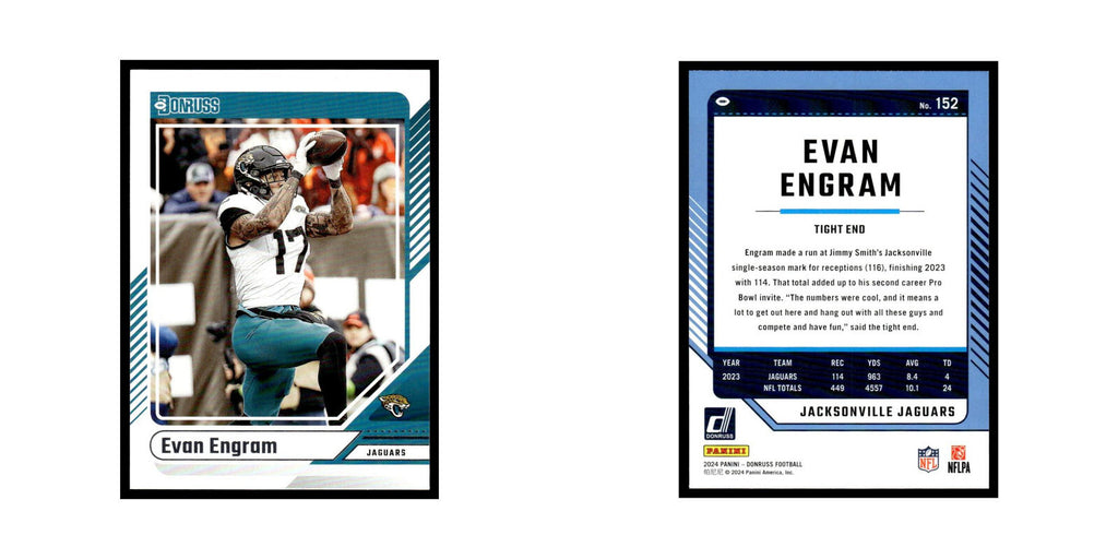 Evan Engram 2024 Donruss #152 Jacksonville Jaguars Football Card NM