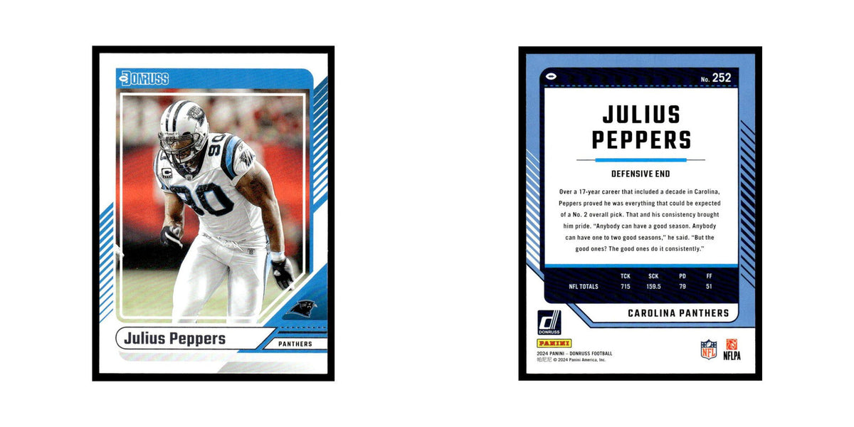 Julius Peppers 2024 Donruss #252 Carolina Panthers Football Card NM