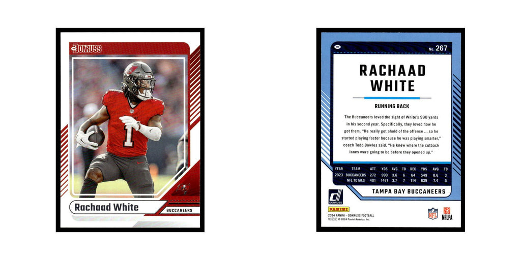 Rachaad White 2024 Donruss #267 Tampa Bay Buccaneers Football Card NM