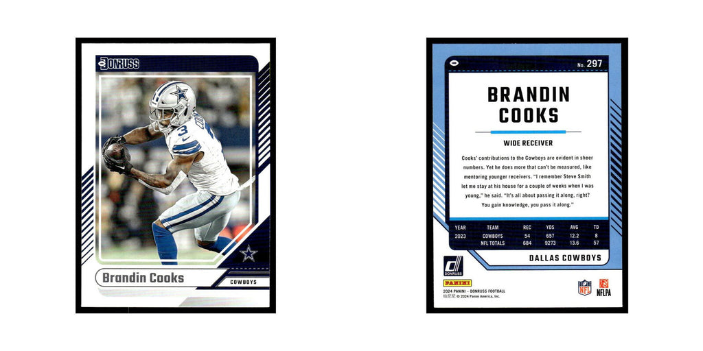 Brandin Cooks 2024 Donruss #297 Dallas Cowboys Football Card NM