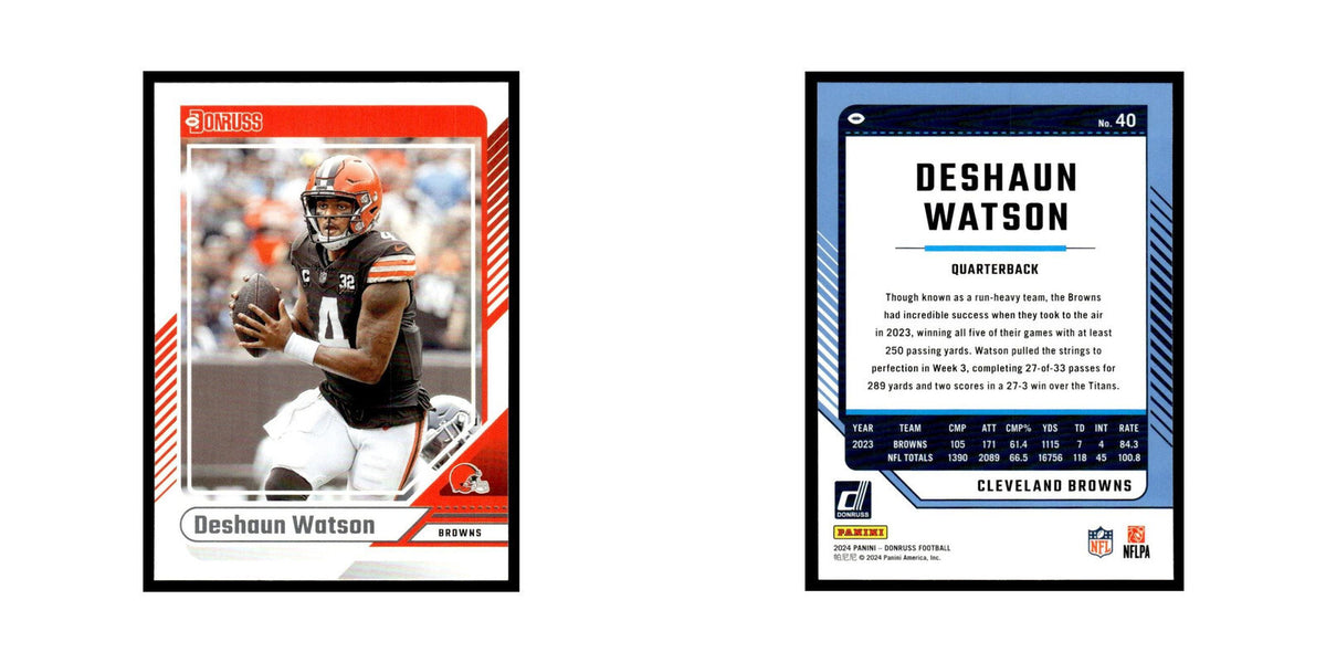 Deshaun Watson 2024 Donruss #40 Cleveland Browns Football Card NM