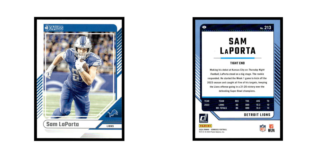 Sam LaPorta 2024 Donruss #213 Detroit Lions Football Card NM