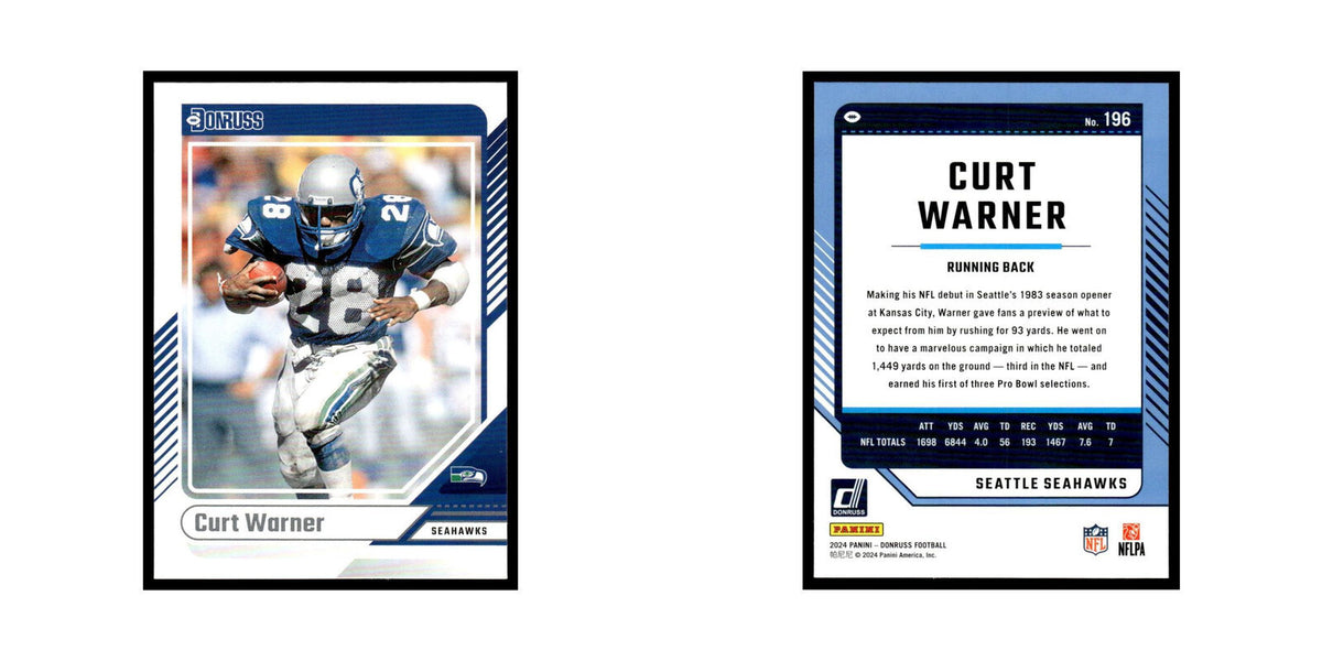 Curt Warner 2024 Donruss #196 Seattle Seahawks Football Card NM