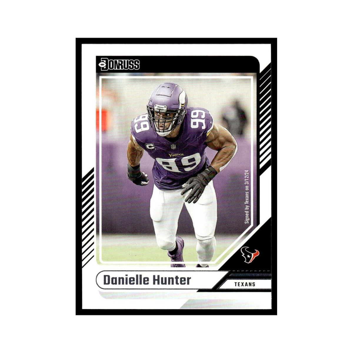 Danielle Hunter 2024 Donruss #123 Houston Texans Football Card NM