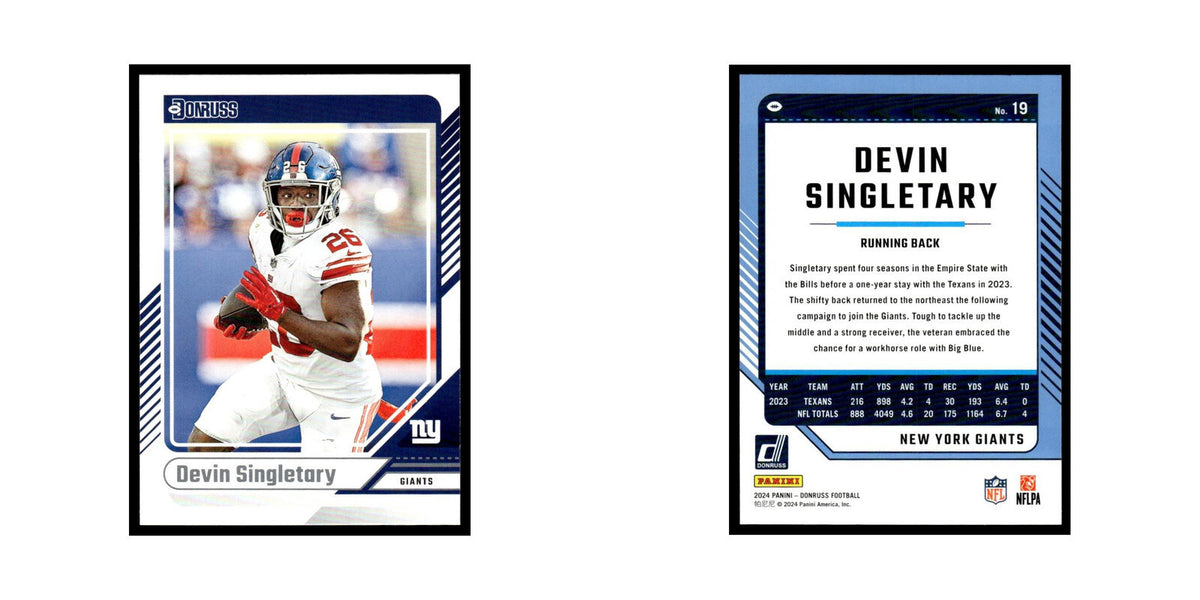 Devin Singletary 2024 Donruss #19 New York Giants Football Card NM