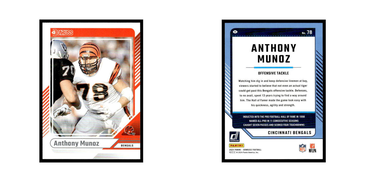 Anthony Muñoz 2024 Donruss #78 Cincinnati Bengals Football Card NM