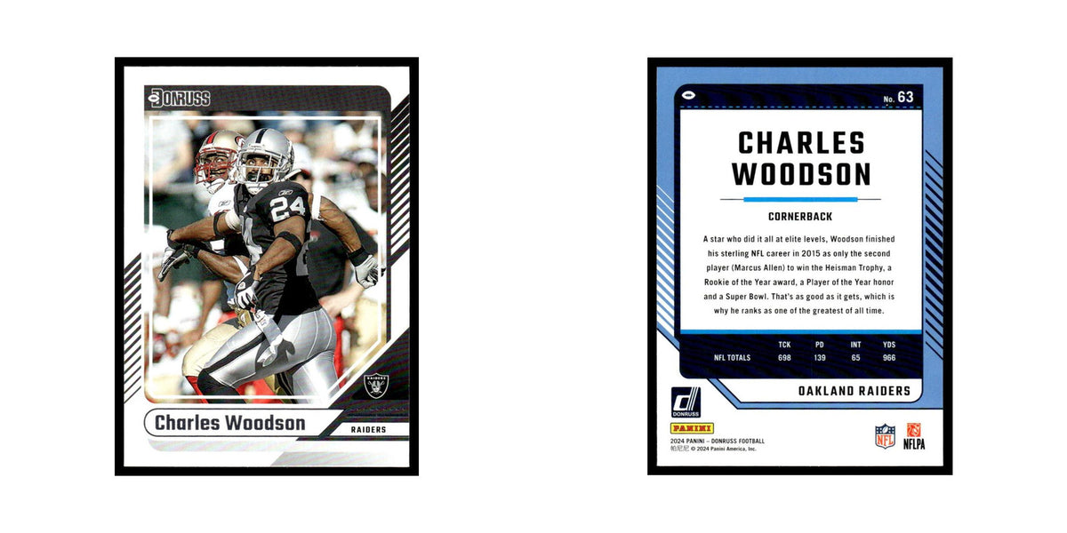 Charles Woodson 2024 Donruss #63 Oakland Raiders Football Card NM