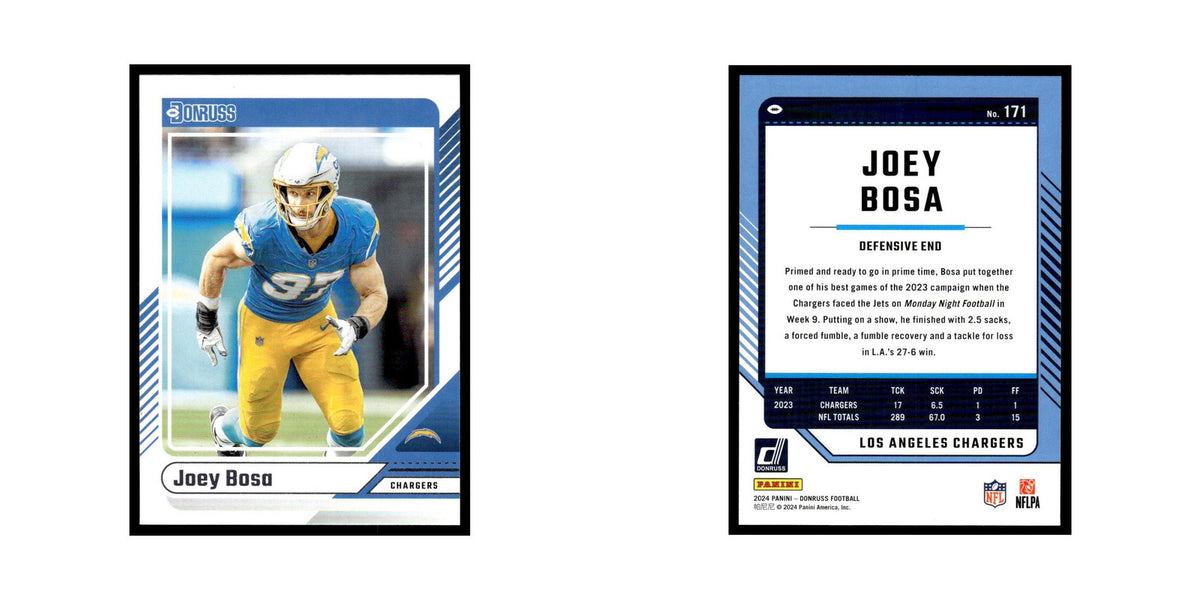 Joey Bosa 2024 Donruss #171 Los Angeles Chargers Football Card NM