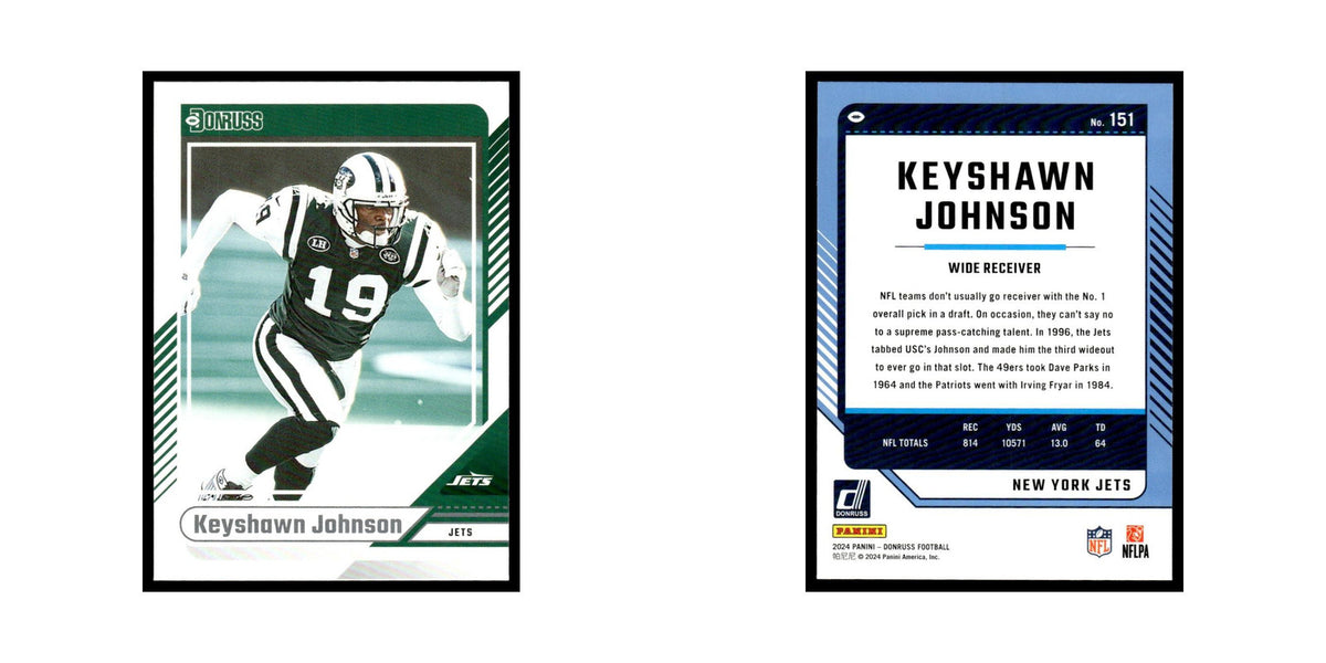 Keyshawn Johnson 2024 Donruss #151 New York Jets Football Card NM