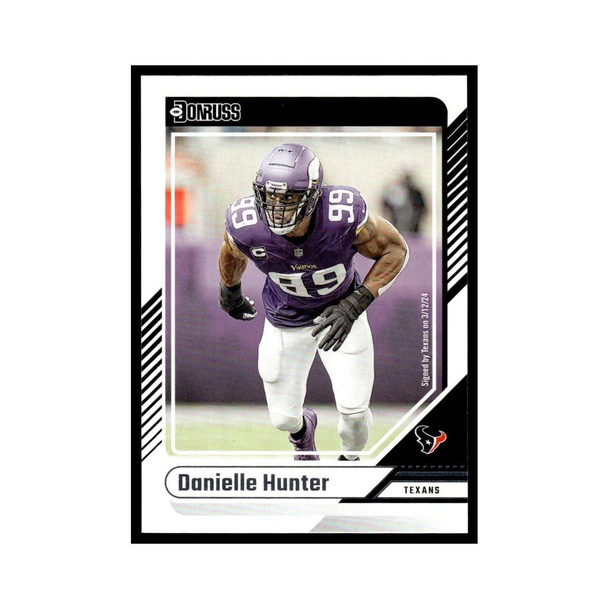 Danielle Hunter 2024 Donruss #123 Houston Texans Football Card NM