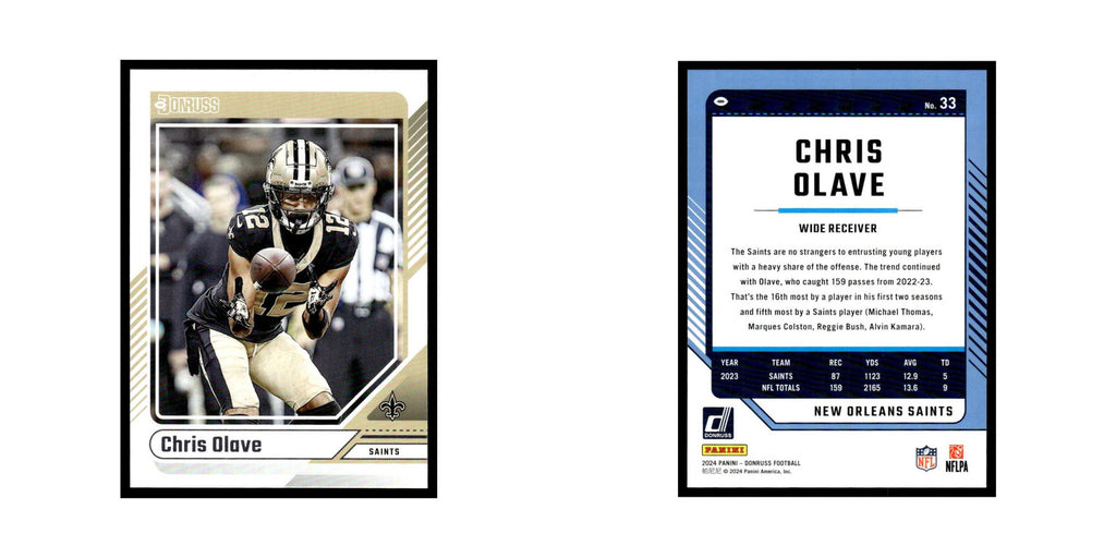 Chris Olave 2024 Donruss #33 New Orleans Saints Football Card NM