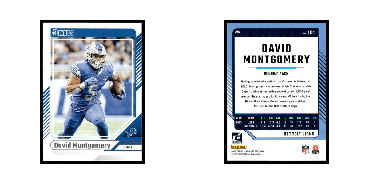 David Montgomery 2024 Donruss #101 Detroit Lions Football Card NM