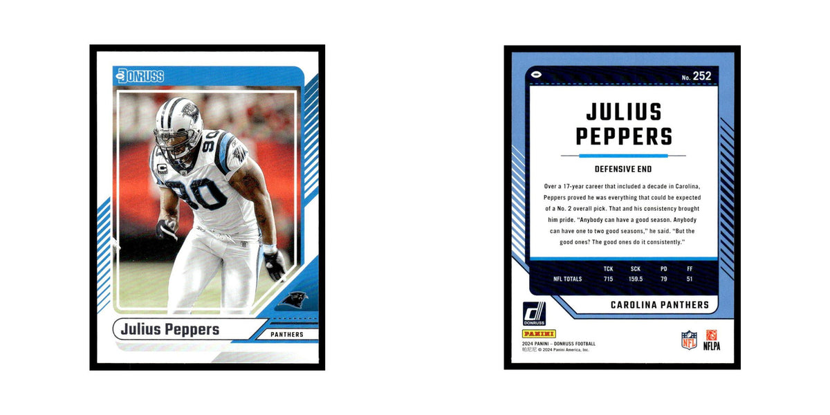 Julius Peppers 2024 Donruss #252 Carolina Panthers Football Card NM