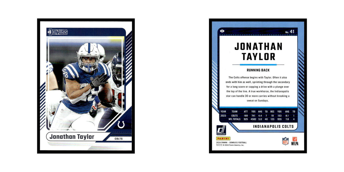 Jonathan Taylor 2024 Donruss #41 Indianapolis Colts Football Card NM