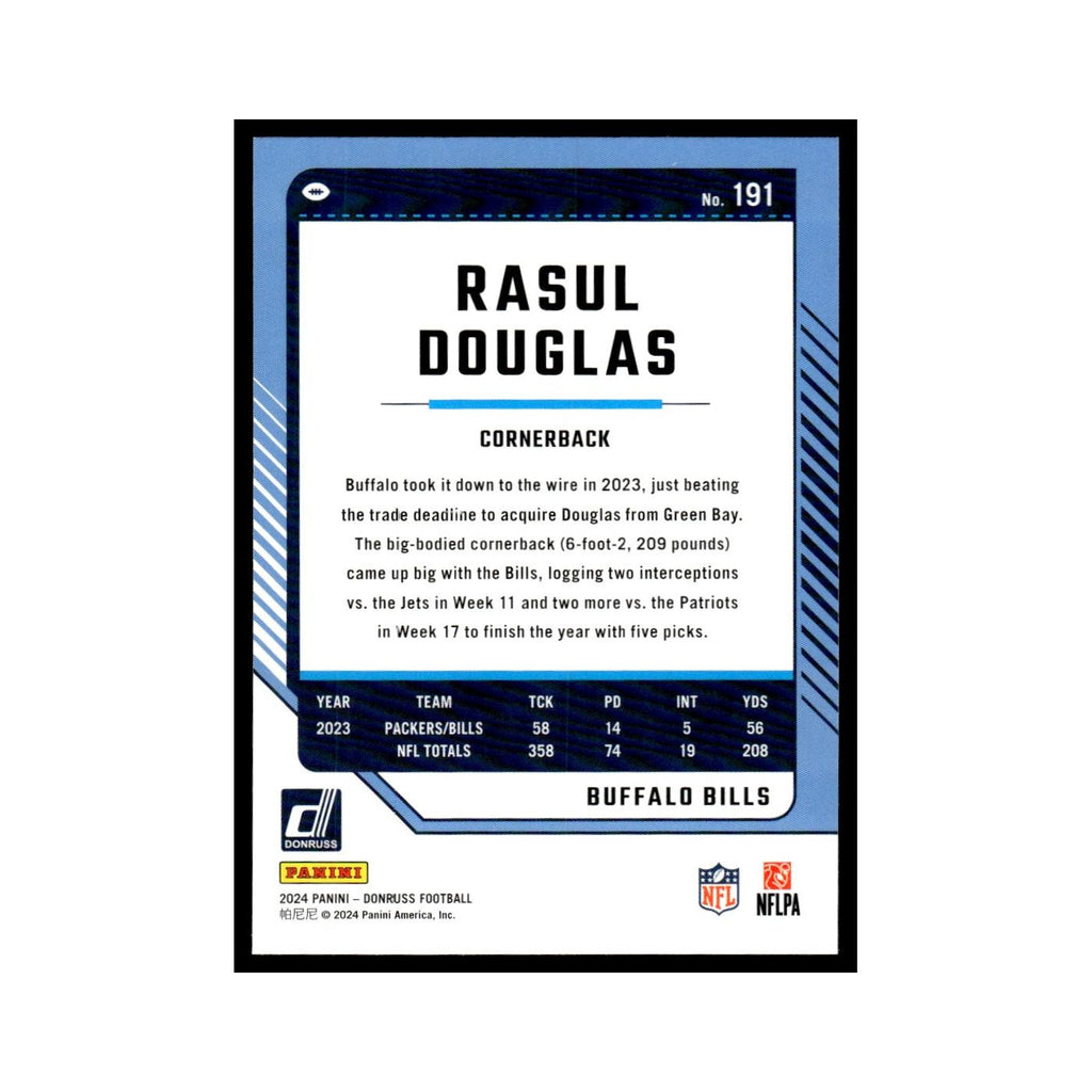Rasul Douglas 2024 Donruss #191 Buffalo Bills Football Card NM