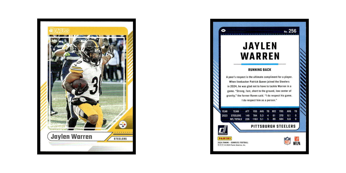 Jaylen Warren 2024 Donruss #256 Pittsburgh Steelers Football Card NM