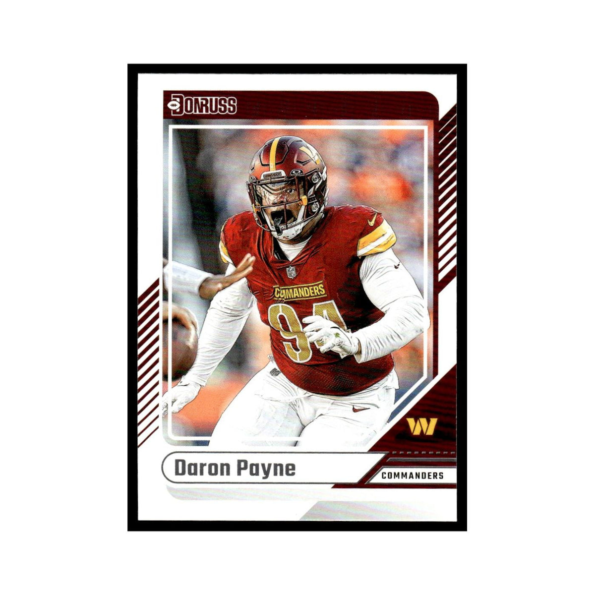 Daron Payne 2024 Donruss #5 Washington Commanders Football Card NM