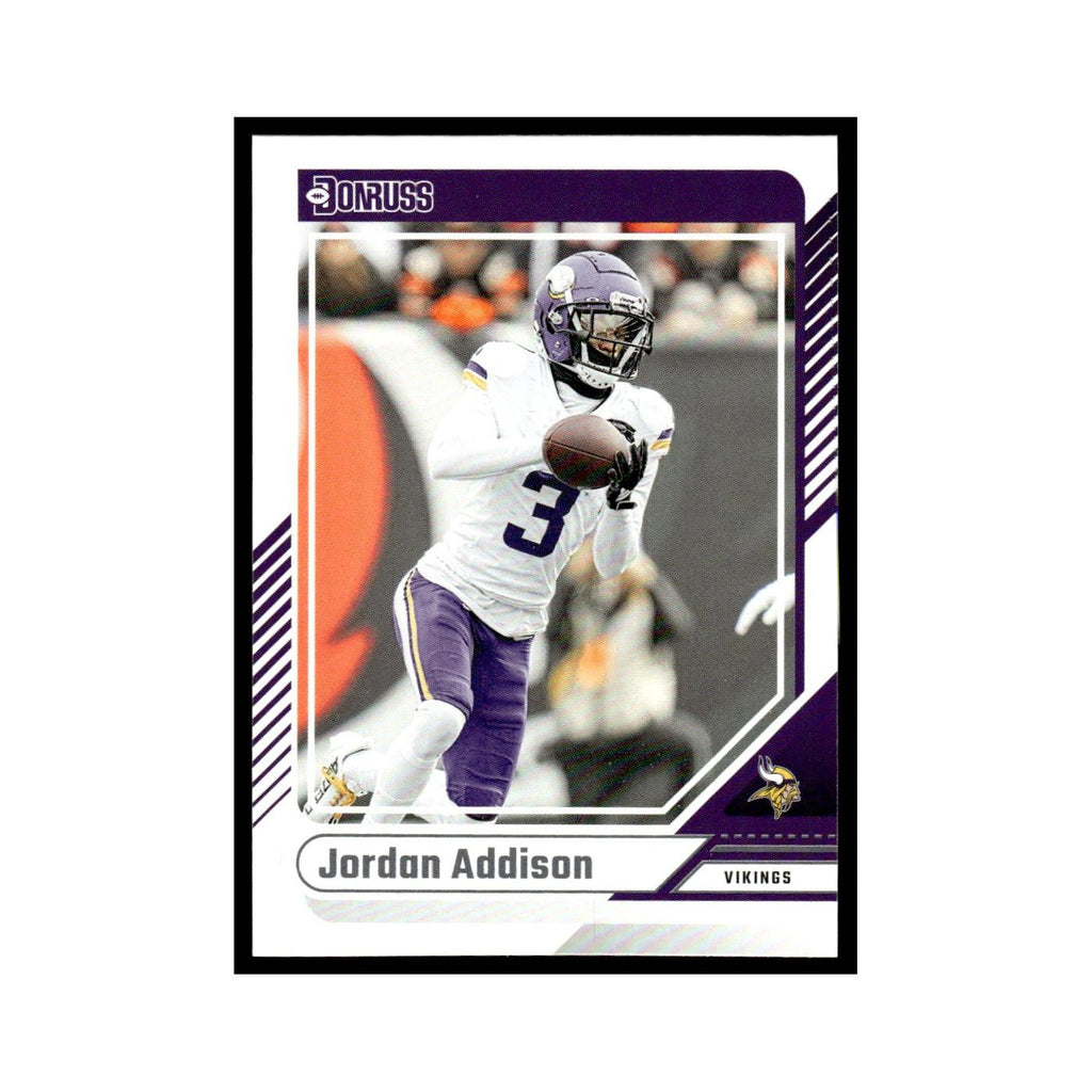 Jordan Addison 2024 Donruss #153 Minnesota Vikings Football Card NM