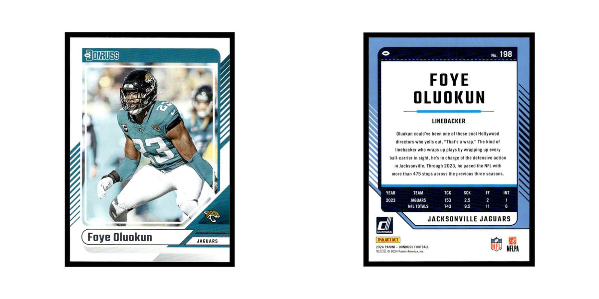 Foye Oluokun 2024 Donruss #198 Jacksonville Jaguars Football Card NM