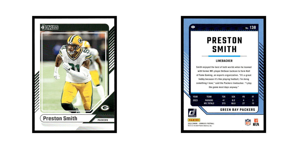 Preston Smith 2024 Donruss #138 Green Bay Packers Football Card NM