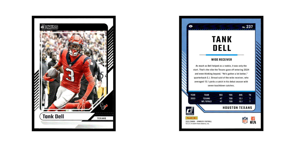 Tank Dell 2024 Donruss #237 Houston Texans Football Card NM