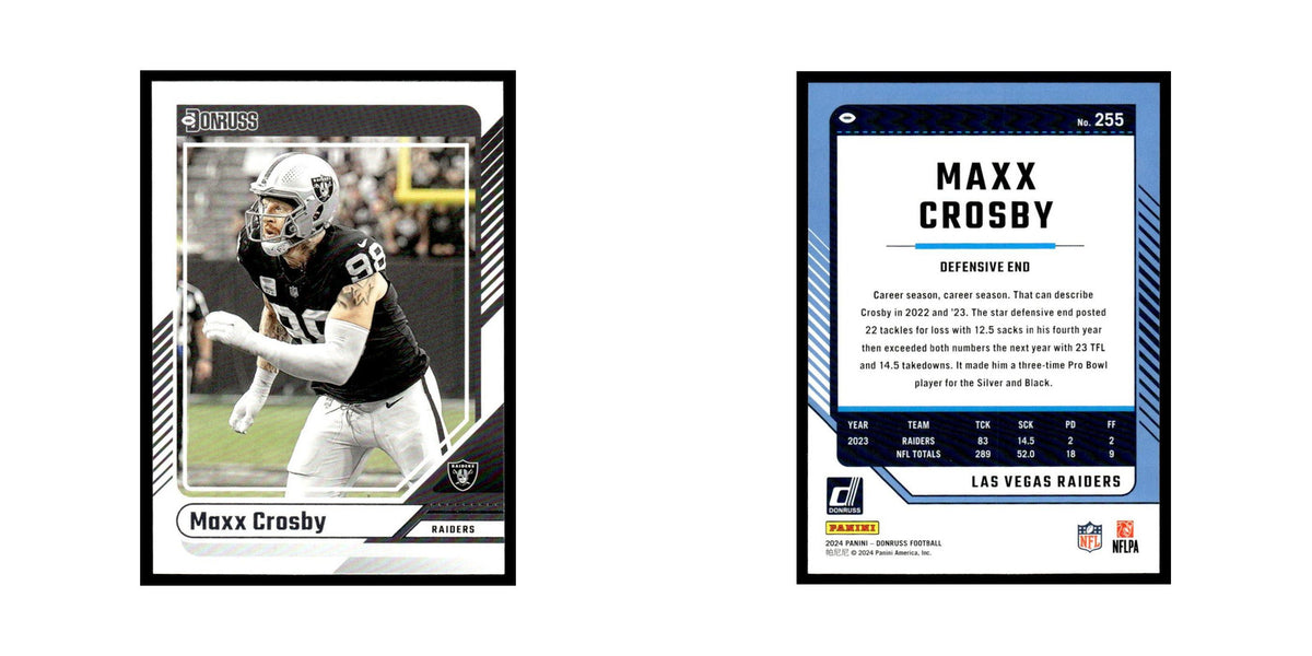 Maxx Crosby 2024 Donruss #255 Las Vegas Raiders Football Card NM