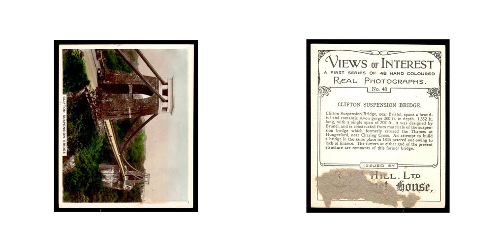 Clifton Suspension Bridge 1938 #48.0 VG