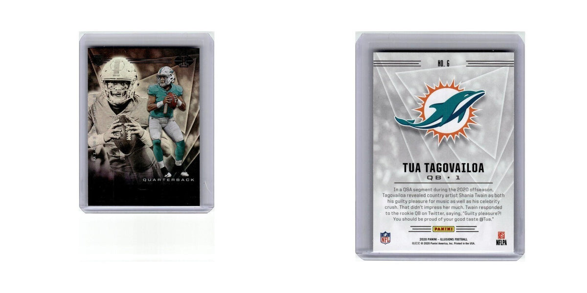 Tua Tagovailoa 2020 Panini Illusions #6 Miami Dolphins Football Card NM