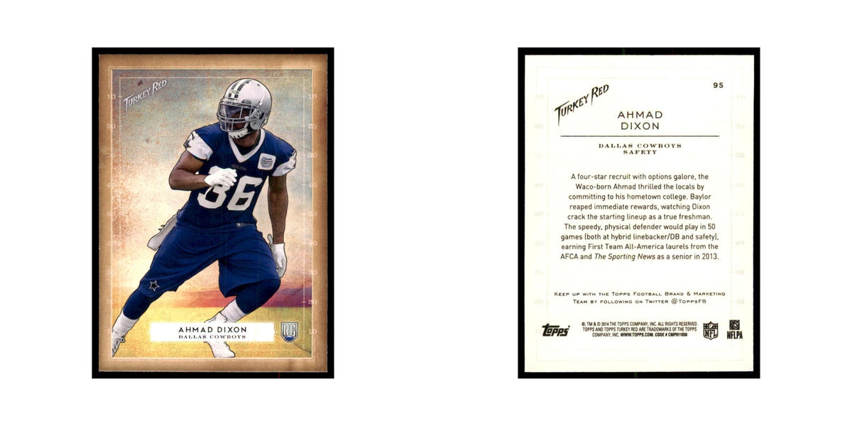 Ahmad Dixon Rookie 2014 Topps Turkey Red #95 Football Cards Football Card NM