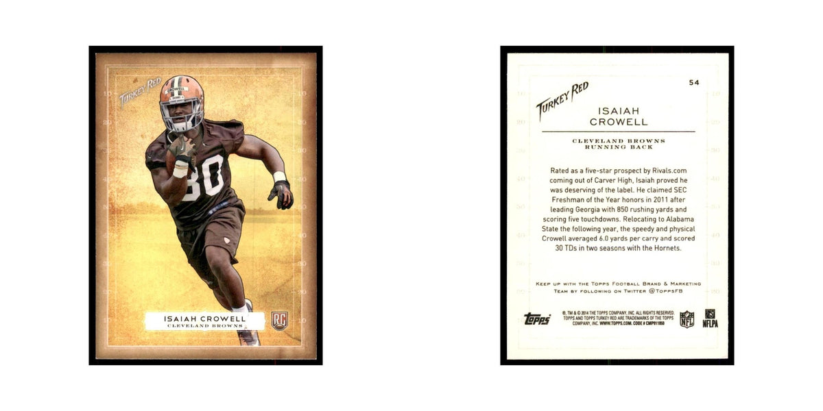 Isaiah Crowell Rookie 2014 Topps Turkey Red #54 Football Cards Football Card NM
