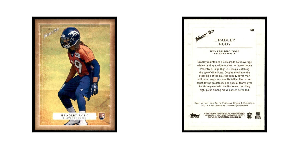 Bradley Roby Rookie 2014 Topps Turkey Red #58 Football Cards Football Card NM