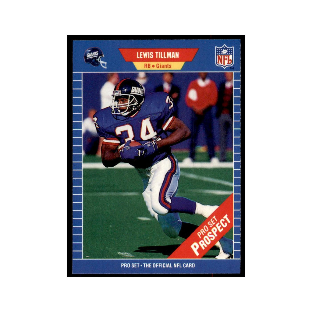 Lewis Tillman 1989 Pro Set #547 Football Cards Football Card NM