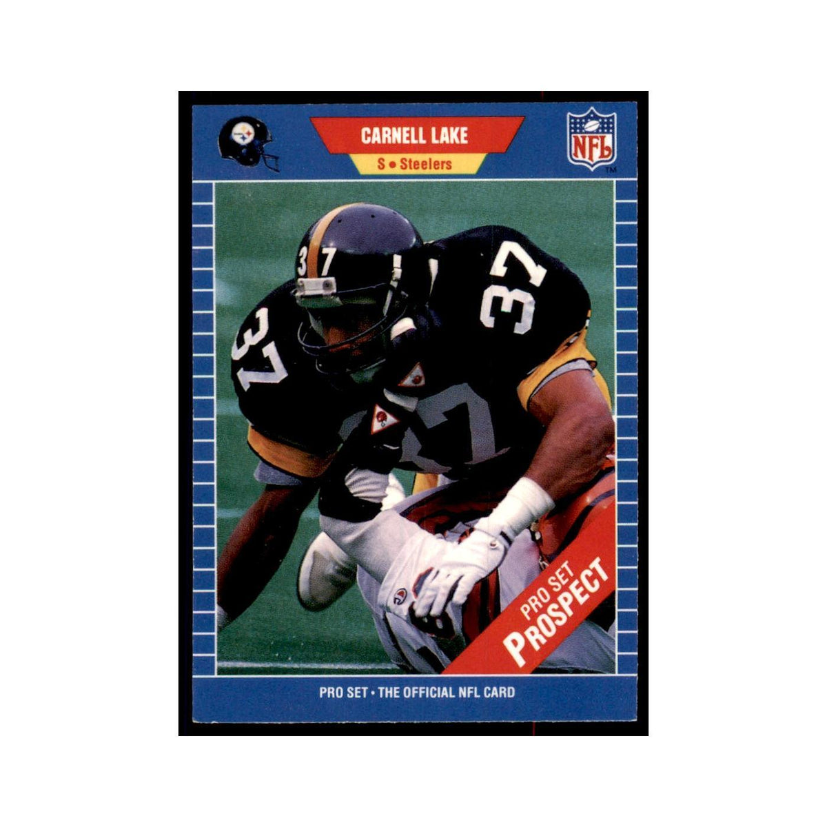 Carnell Lake 1989 Pro Set #548 Football Cards Football Card NM