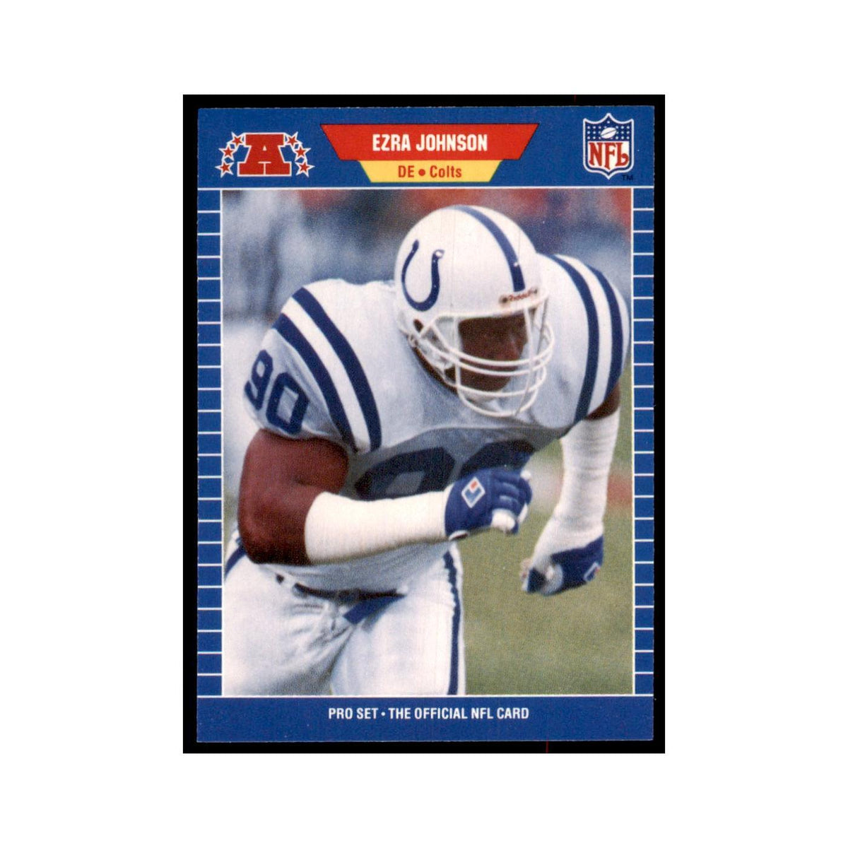 Ezra Johnson 1989 Pro Set #551 Football Cards Football Card NM