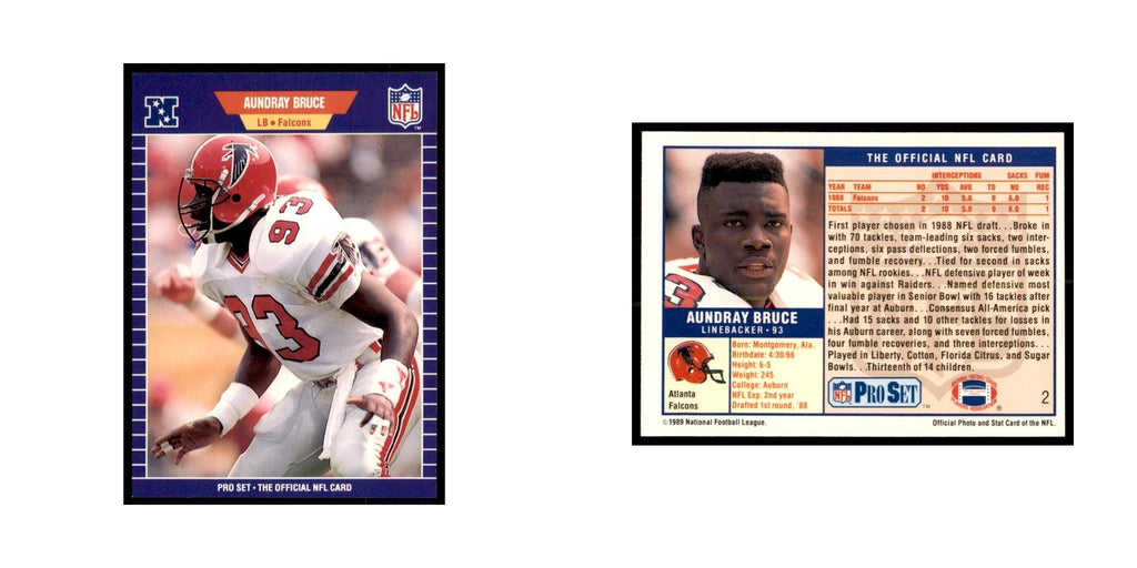 Aundray Bruce 1989 Pro Set #2 Football Cards Football Card NM