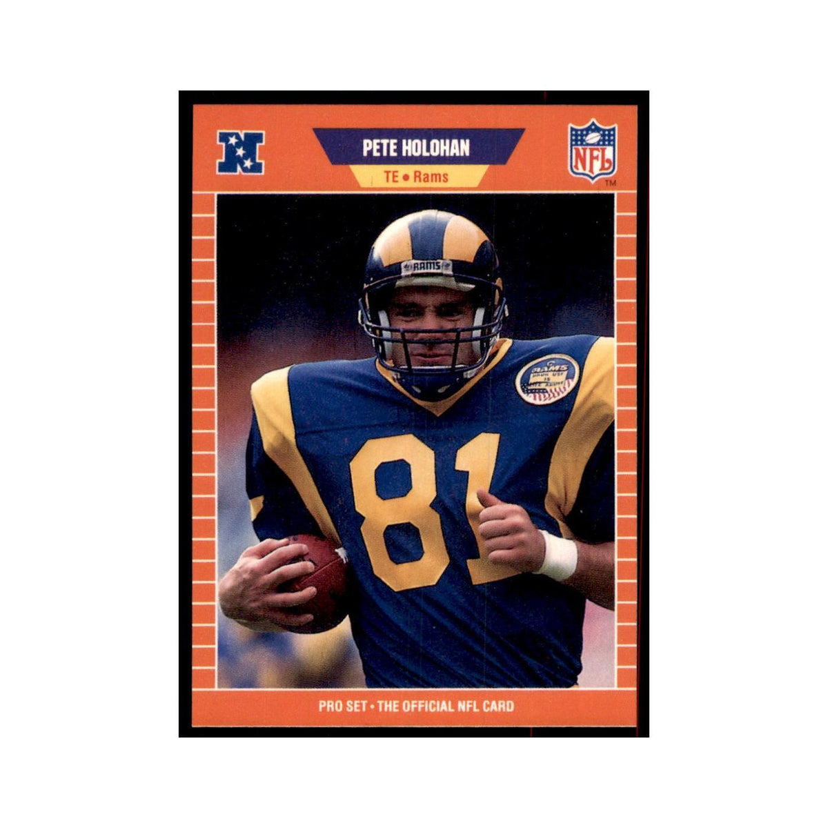 Pete Holohan 1989 Pro Set #202 Football Cards Football Card NM
