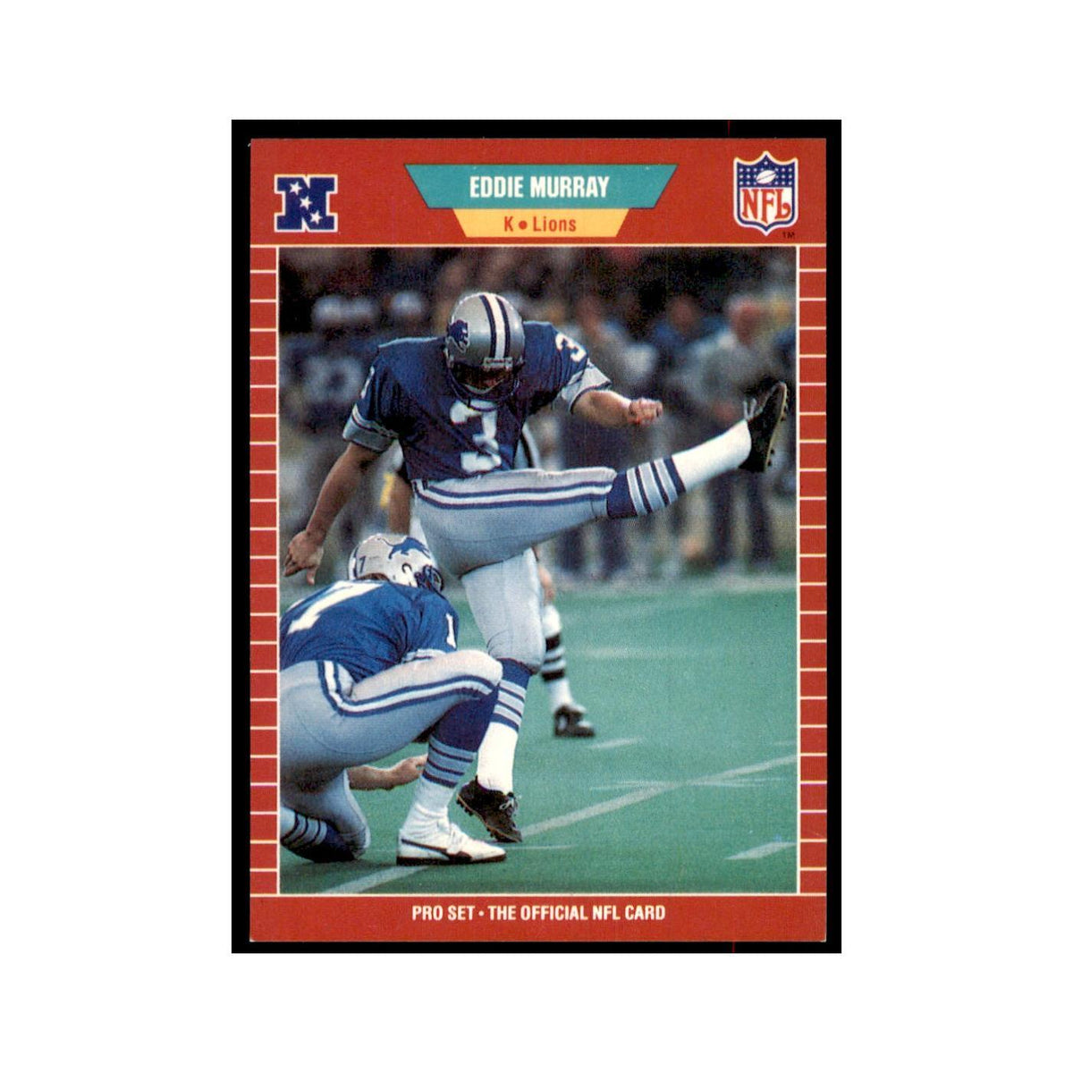 Eddie Murray 1989 Pro Set #124 Football Cards Football Card NM