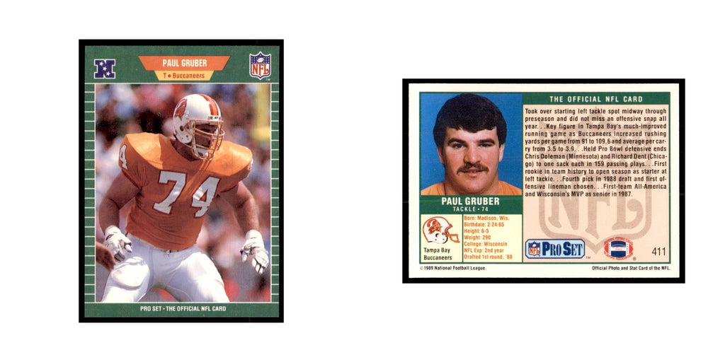 Ed Too Tall Jones 1989 Pro Set #411 Football Cards Football Card NM